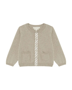 Casey Baby Cardigan in Sepia