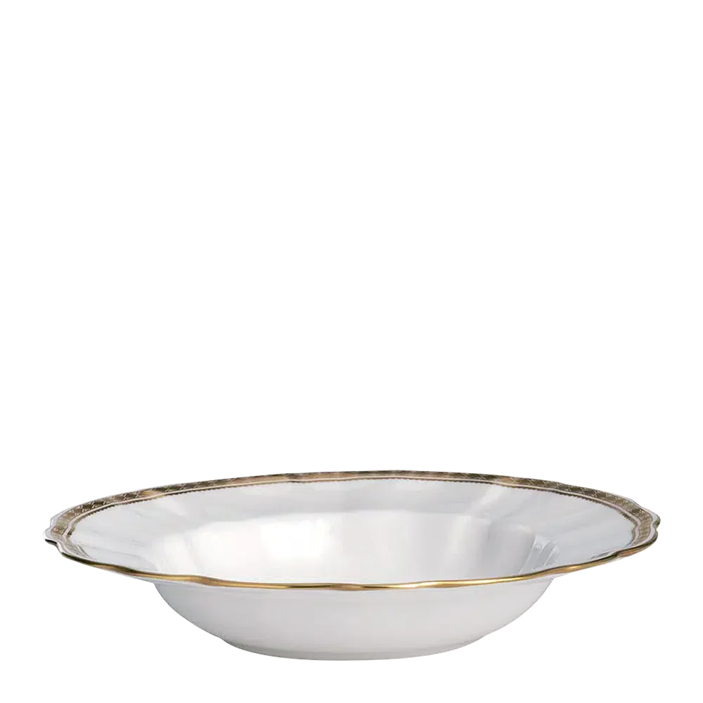 Carlton Gold Rimmed Soup Bowl