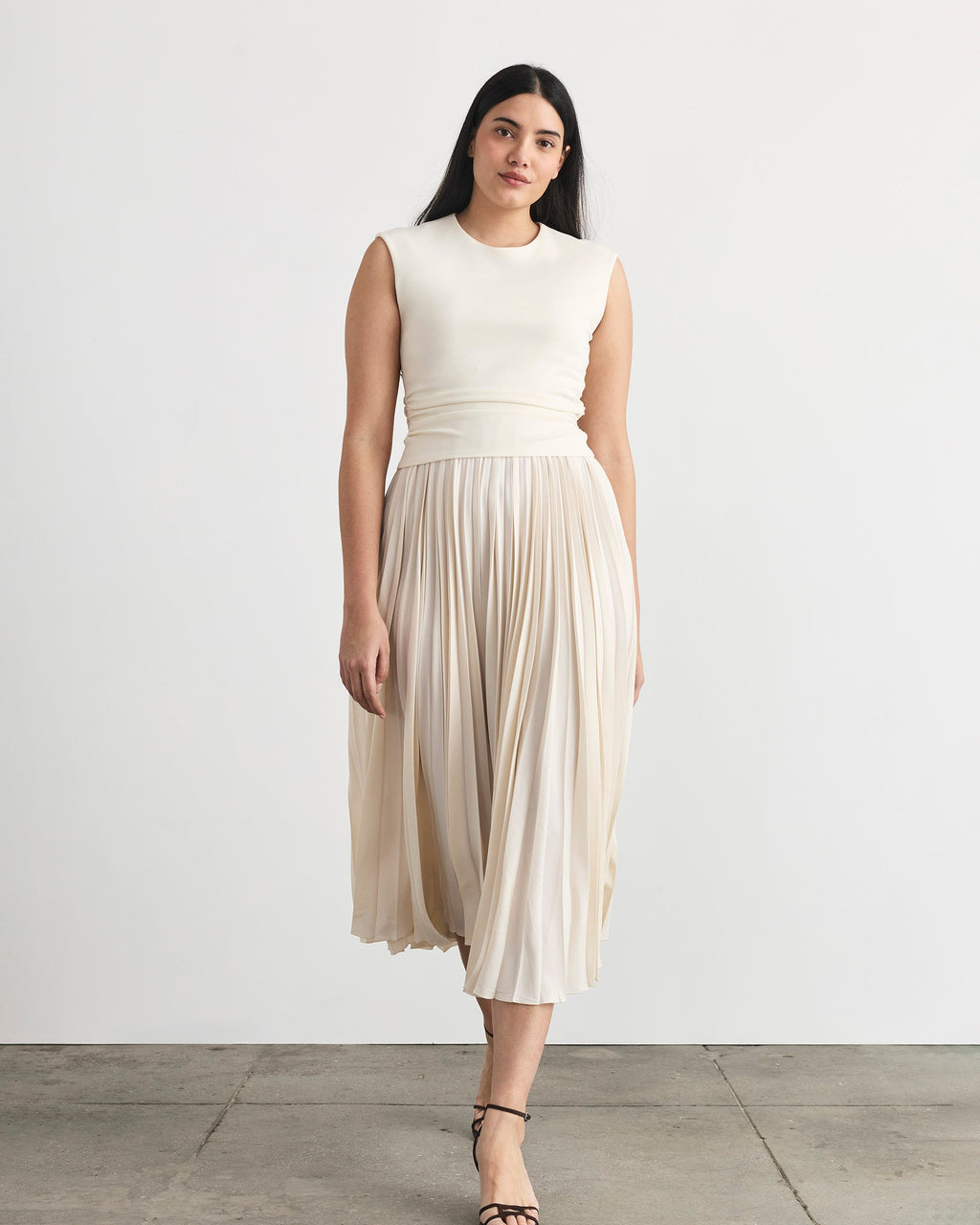 Carly Dress in Cream