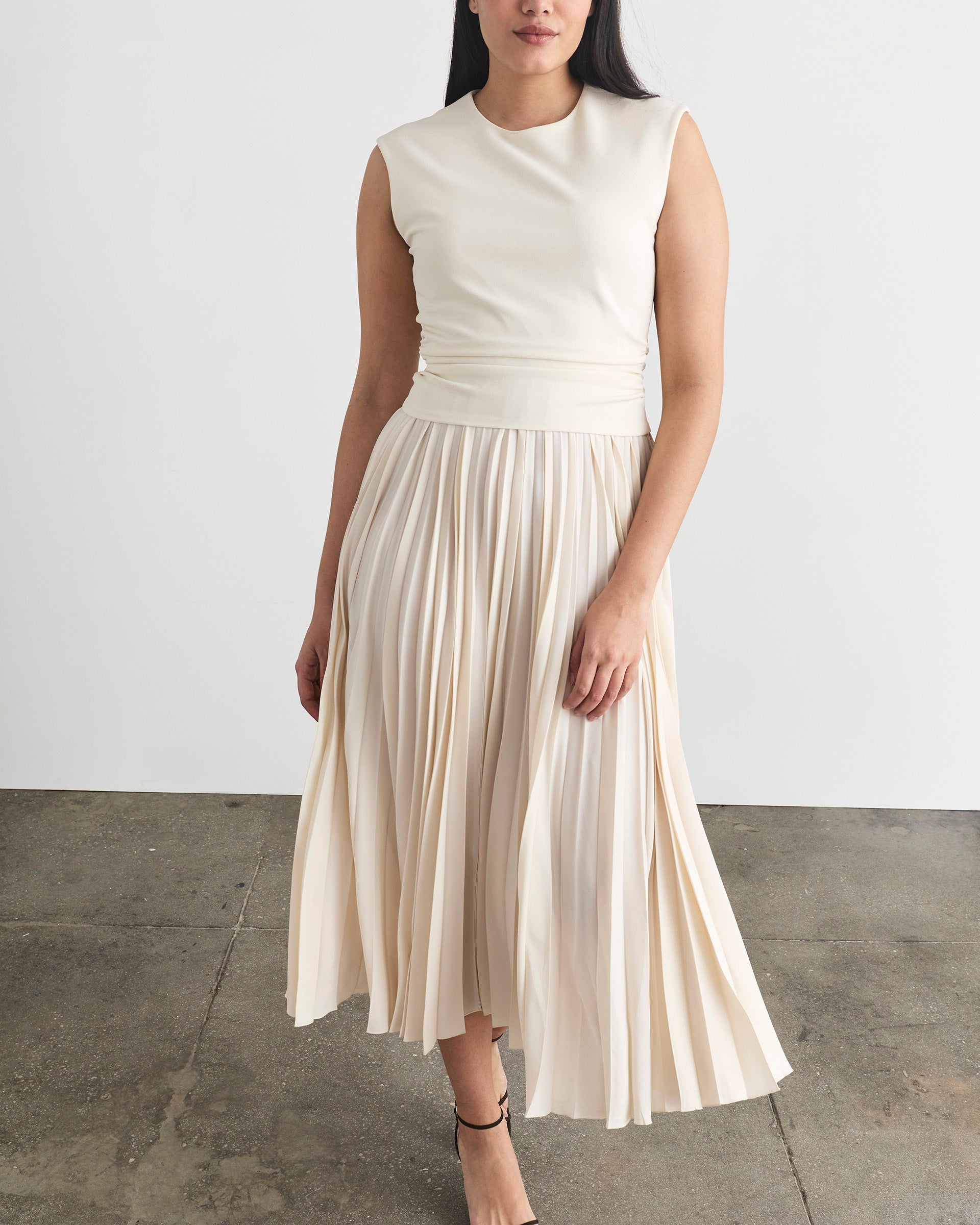 Carly Dress in Cream