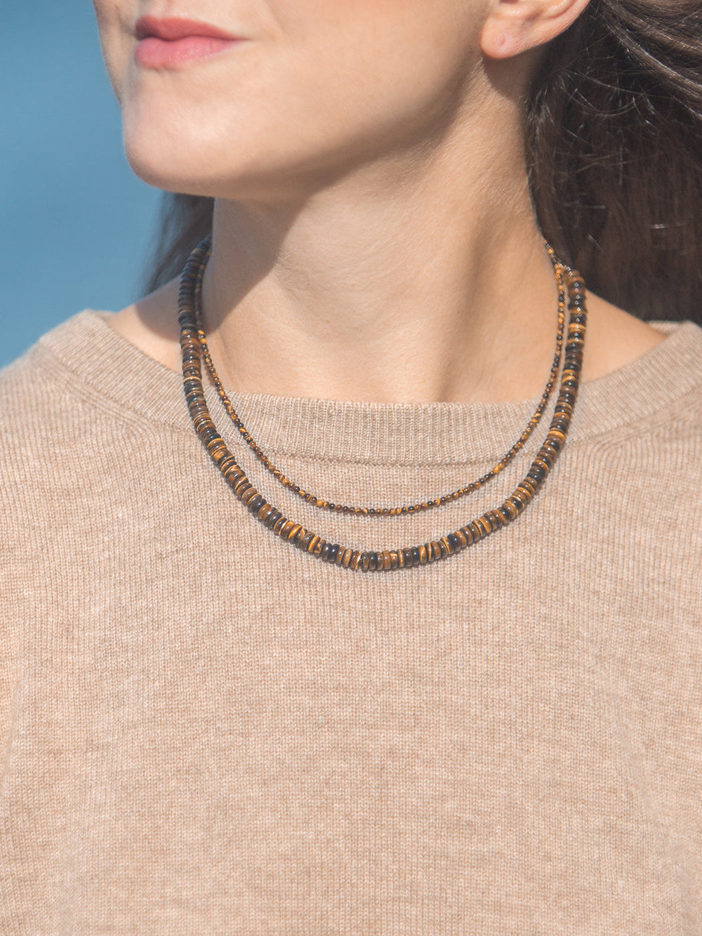 Caroline Necklace in Brown
