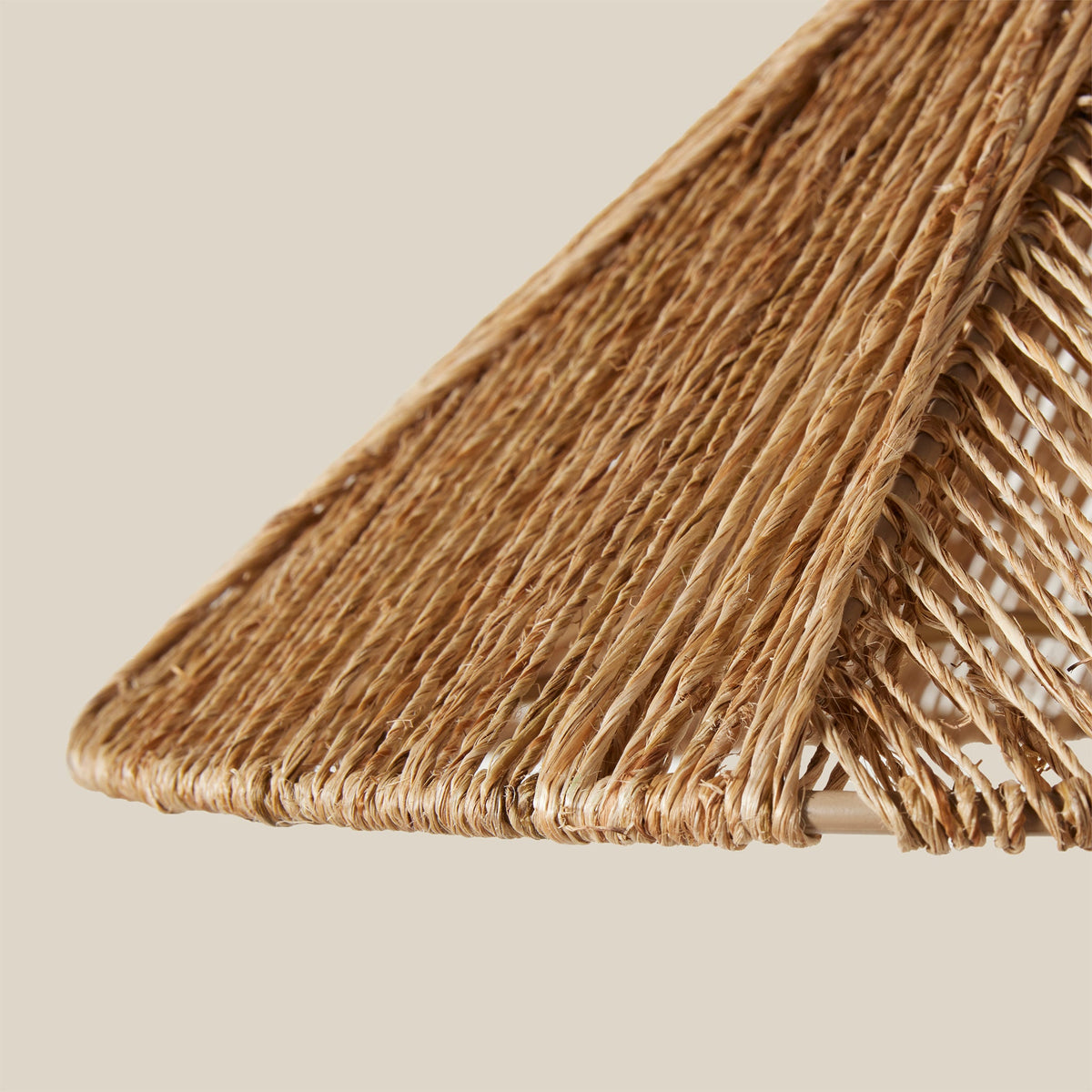 detail of rattan lampshade
