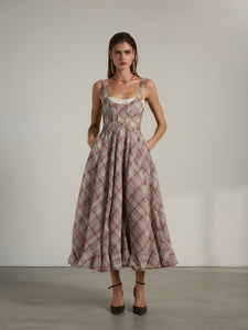 The Catalonia Dress in Plaid