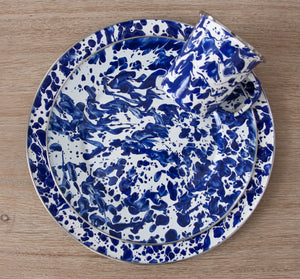 Dinner Plates in Cobalt Swirl, Set Of 4