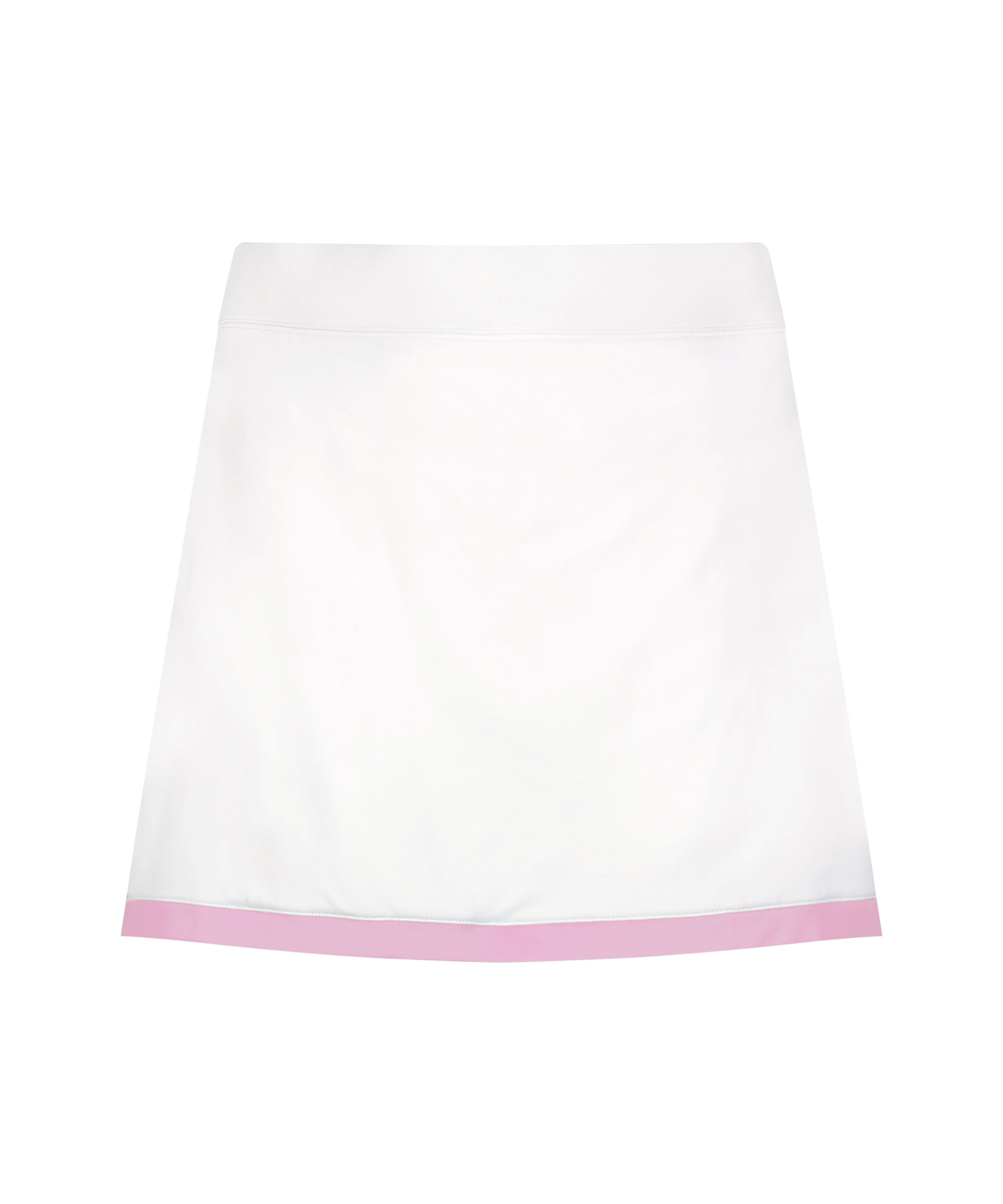 Stacy Skort in Bright White with Pink Trim