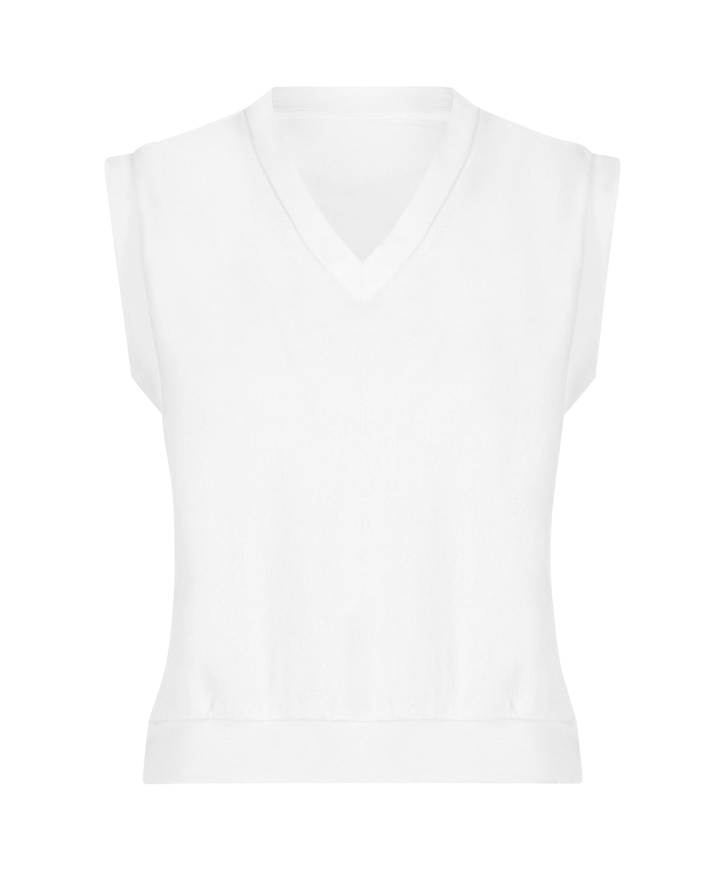 Farrah Vest in White