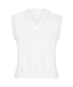 Farrah Vest in White