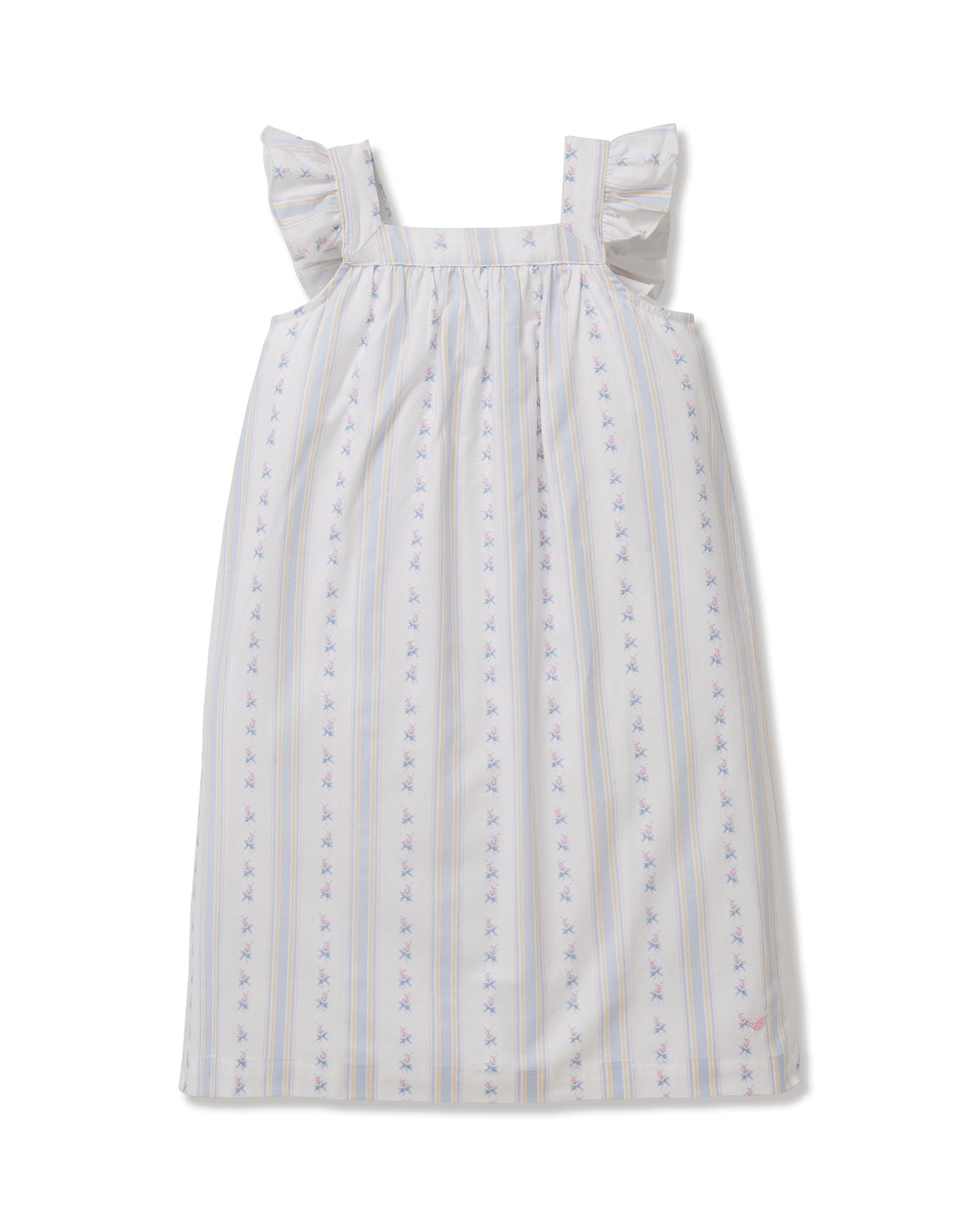 Girl's Twill Clara Nightgown in Cottage Stripe