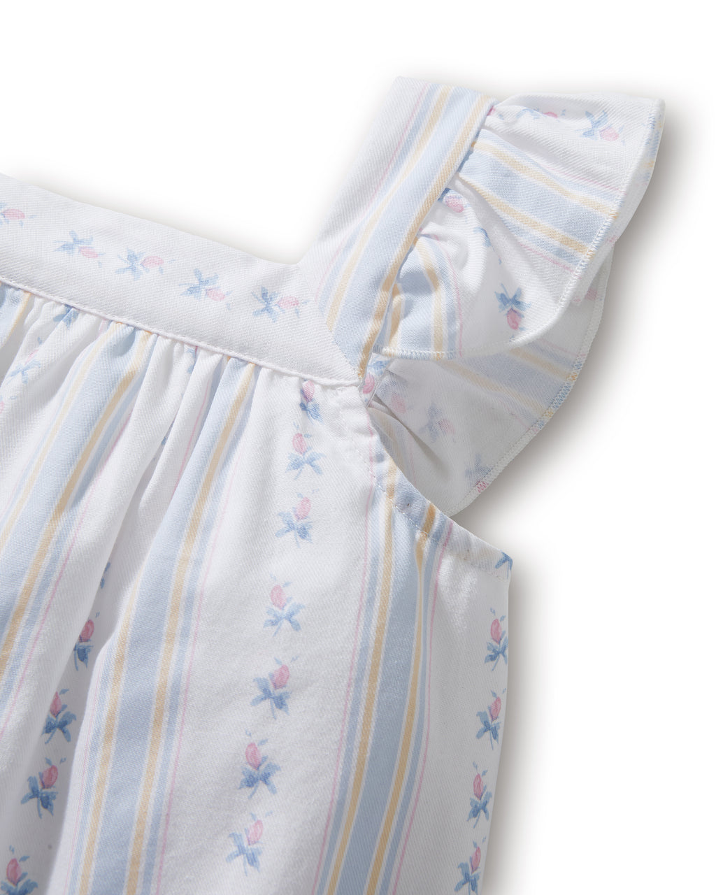 Girl's Twill Clara Short Set in Cottage Stripe