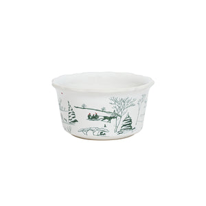 Country Estate Winter Frolic Ramekin in Evergreen
