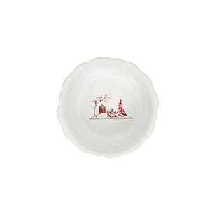 Country Estate Winter Frolic Ramekin in Ruby