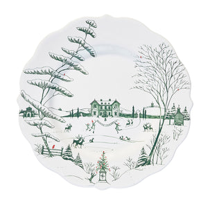 Country Estate Winter Frolic Place Setting in Evergreen, Set of 16