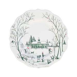 Country Estate Winter Frolic Place Setting in Evergreen, Set of 16
