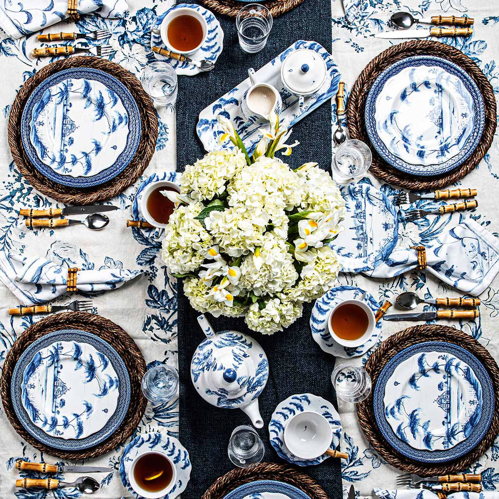 Country Estate Place Setting in Delft Blue, Set of 4