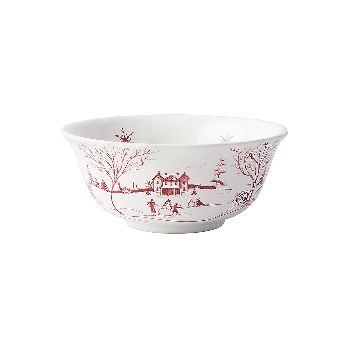 Country Estate Winter Frolic 16-Piece Place Setting in Ruby