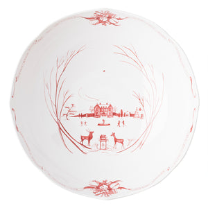 Country Estate Winter Frolic 13" Centerpiece Bowl
