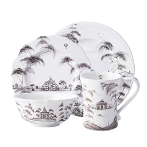 Country Estate Place Setting in Flint Grey, Set of 4