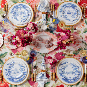 Country Estate Place Setting in Delft Blue, Set of 4