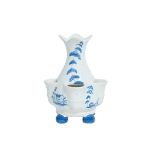 Country Estate 6" Tulipiere Vase in Delft Blue