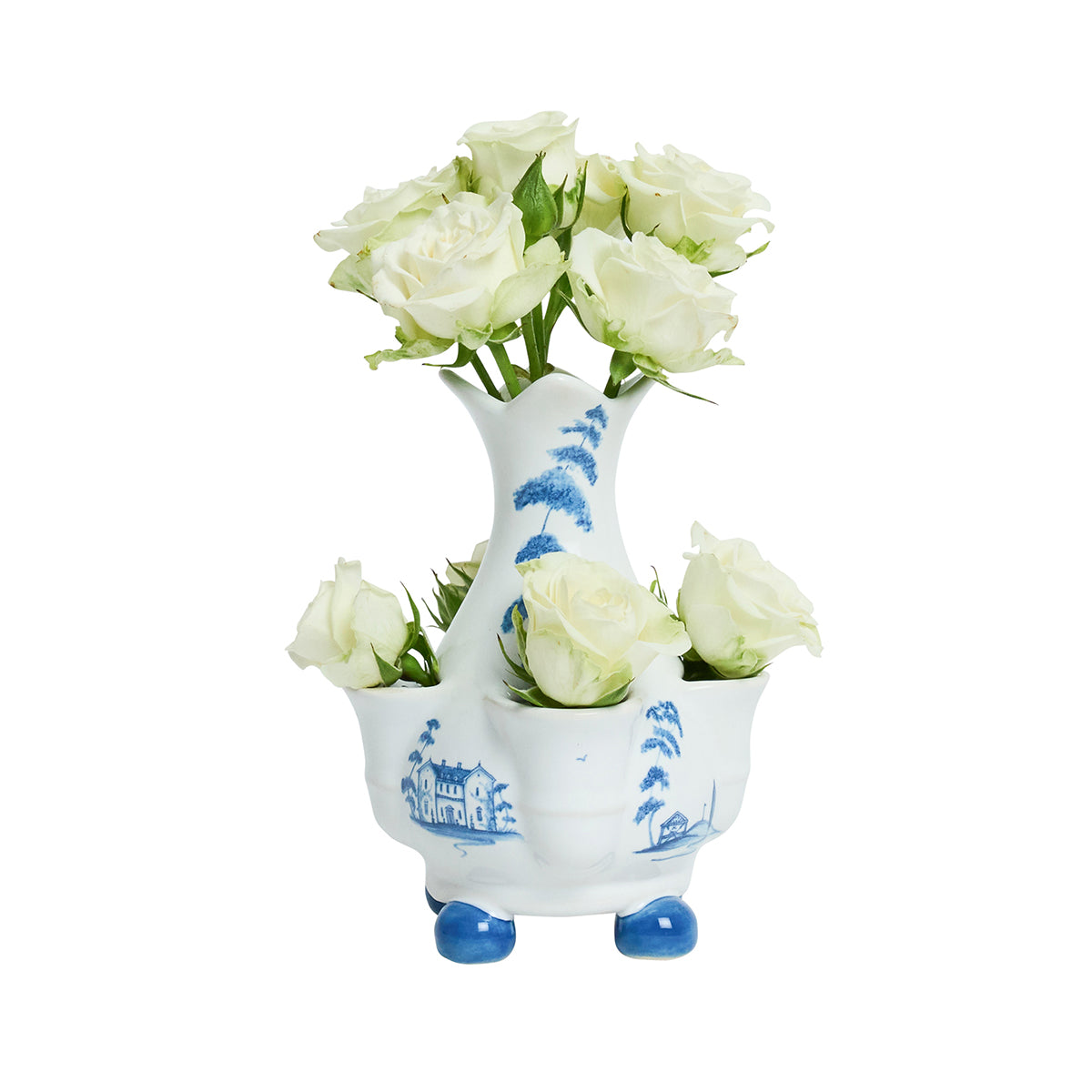Country Estate 6" Tulipiere Vase in Delft Blue