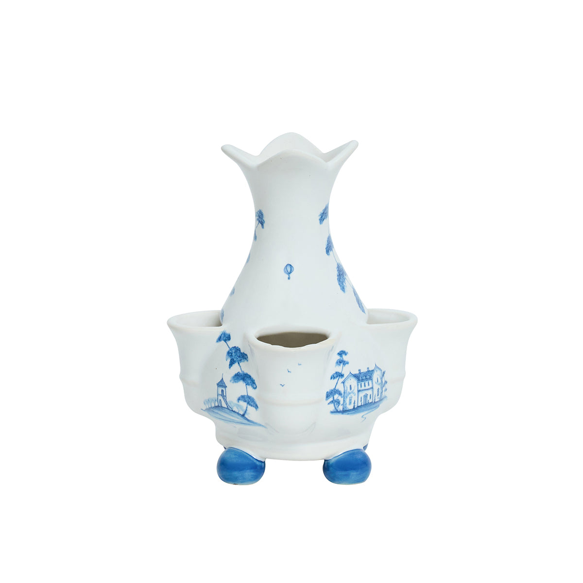 Country Estate 6" Tulipiere Vase in Delft Blue
