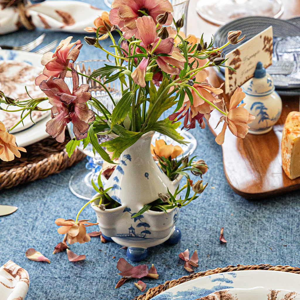 Country Estate 6" Tulipiere Vase in Delft Blue
