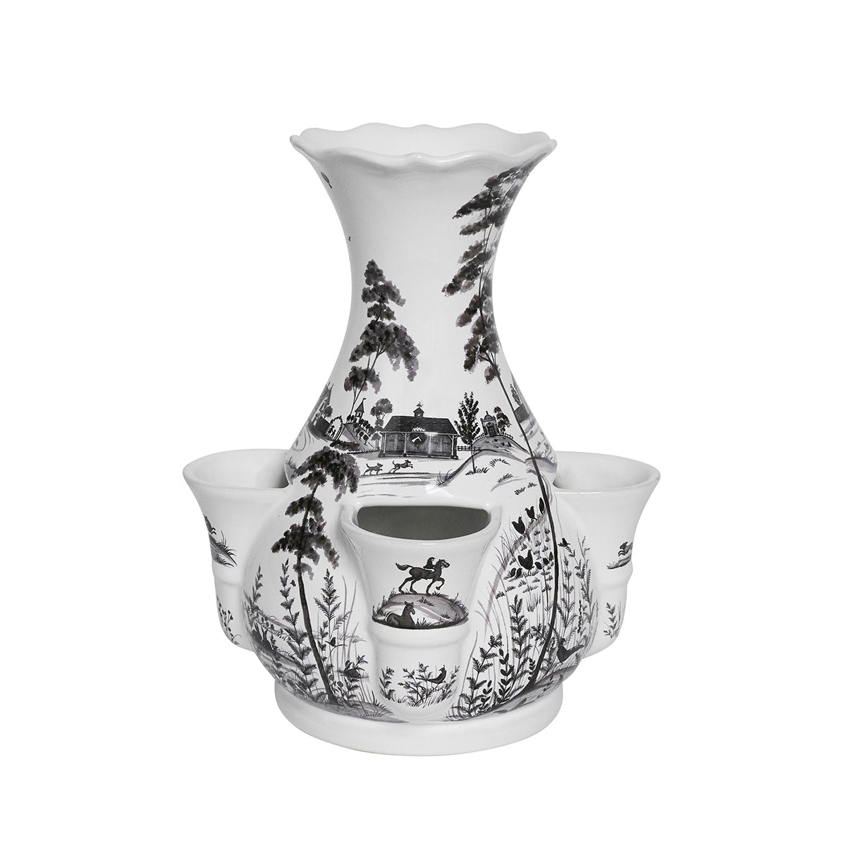 Country Estate 11.5" Tulipiere Vase in Flint Grey