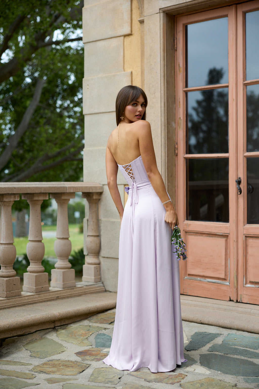 The Cecilia Dress in Lavender Fog | Over The Moon
