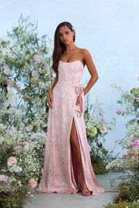 The Cecilia Dress in Light Pink Tapestry Rose