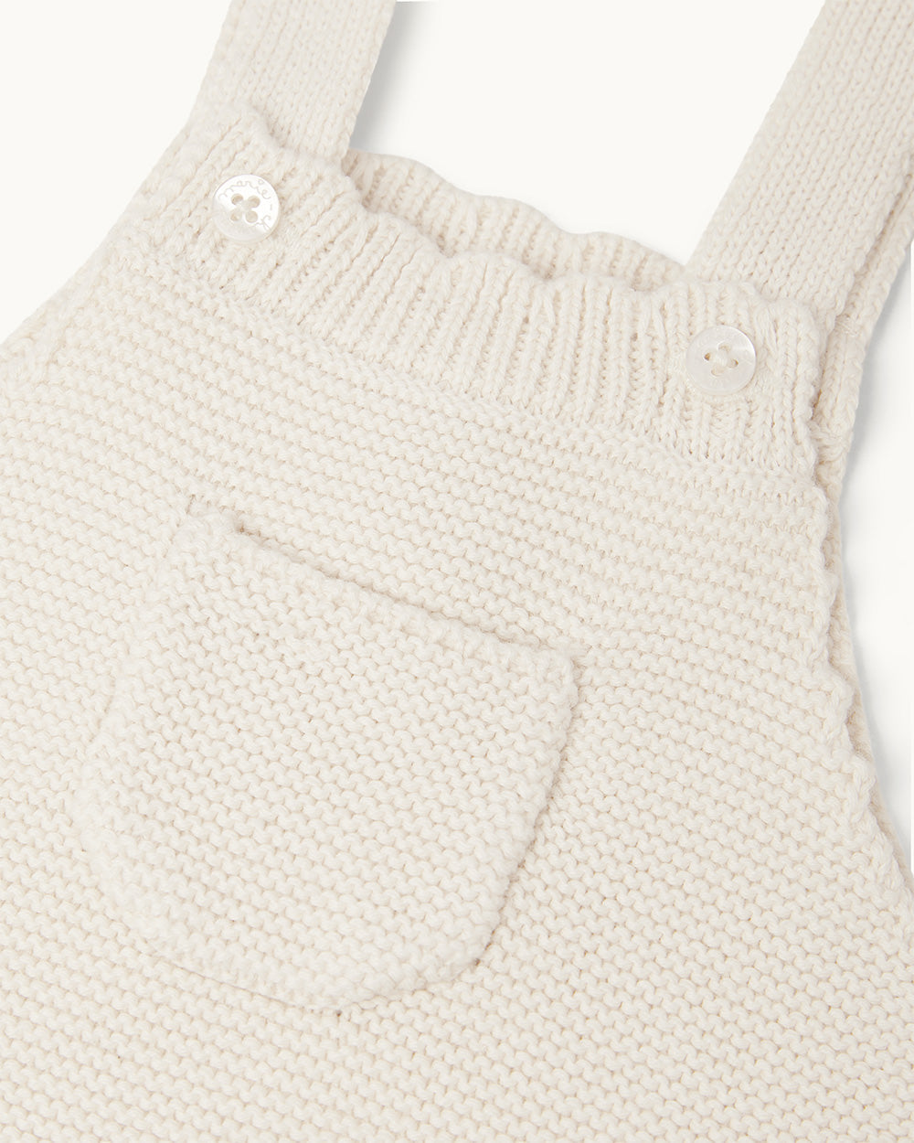 Cecilia Cotton Baby Romper in Milky White