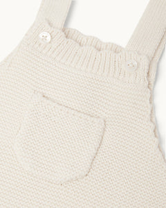 Cecilia Cotton Baby Romper in Milky White