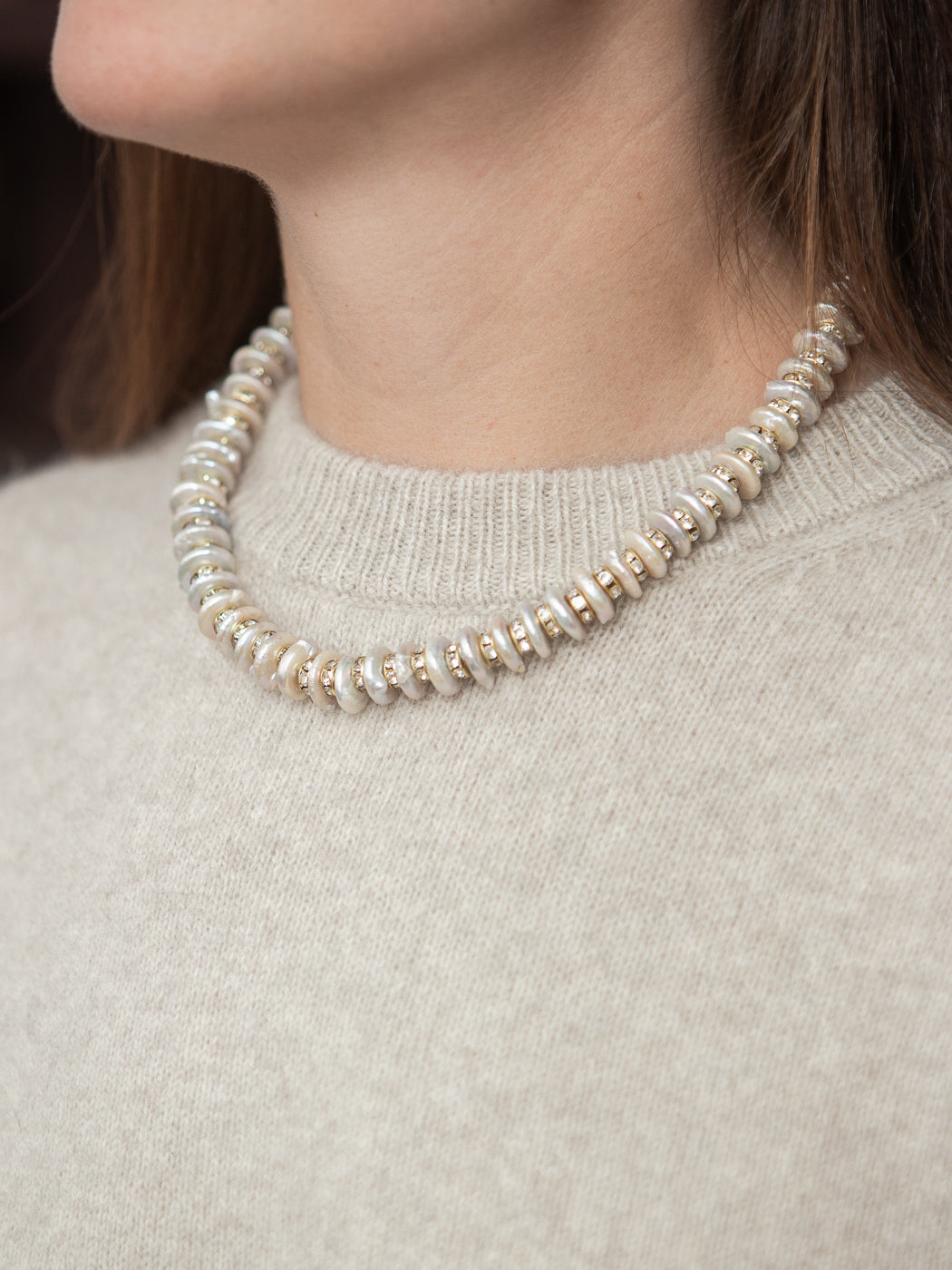 Celine Necklace in White