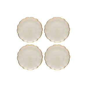 Francesca Collection Charger Plates in Gold, Set of 6