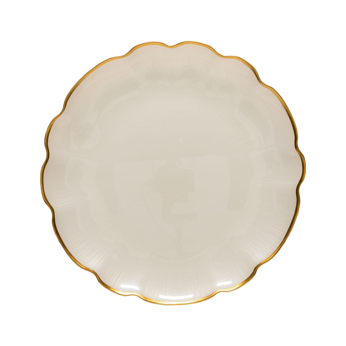 Francesca Collection Charger Plates in Gold, Set of 6