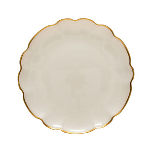 Francesca Collection Charger Plates in Gold, Set of 6