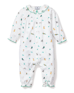 Baby's Twill Madeline Romper in Jingle Paws