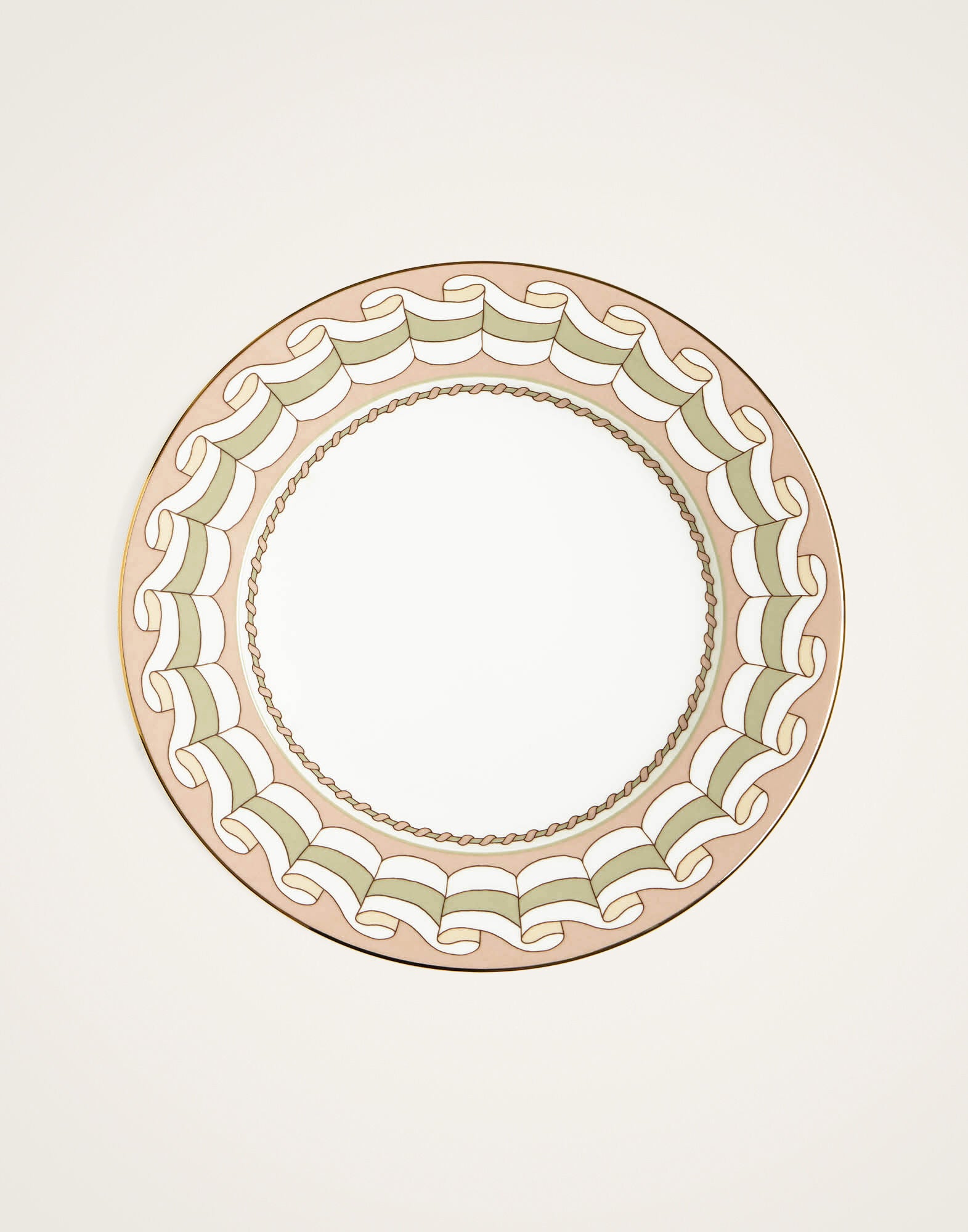 Charger Plate Poseidon Dusty Pink in Porcelain