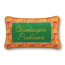 Champagne Problems Needlepoint Pillow