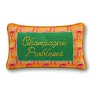 Champagne Problems Needlepoint Pillow