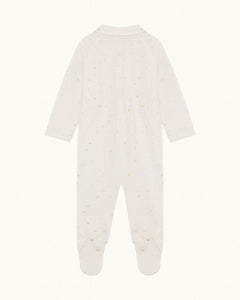 Charles Star & Crown Sleepsuit in Natural