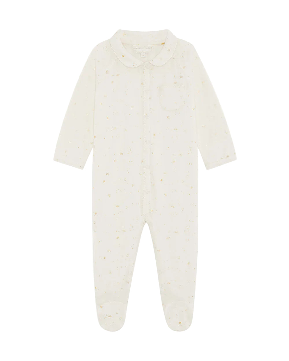 Charles Star & Crown Sleepsuit in Natural