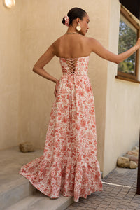 The Charlotte Dress in Red Toile