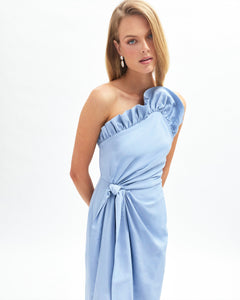 Charlotte Gown in Harbor Blue