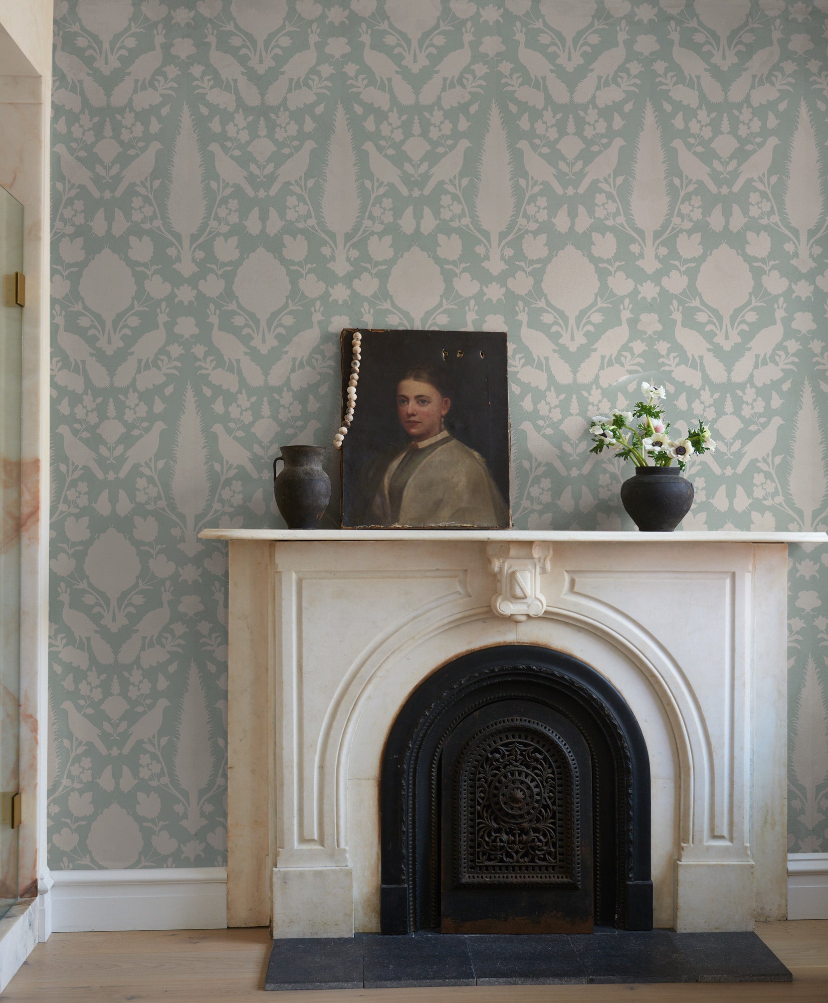 Chenonceau Wallpaper in Sage