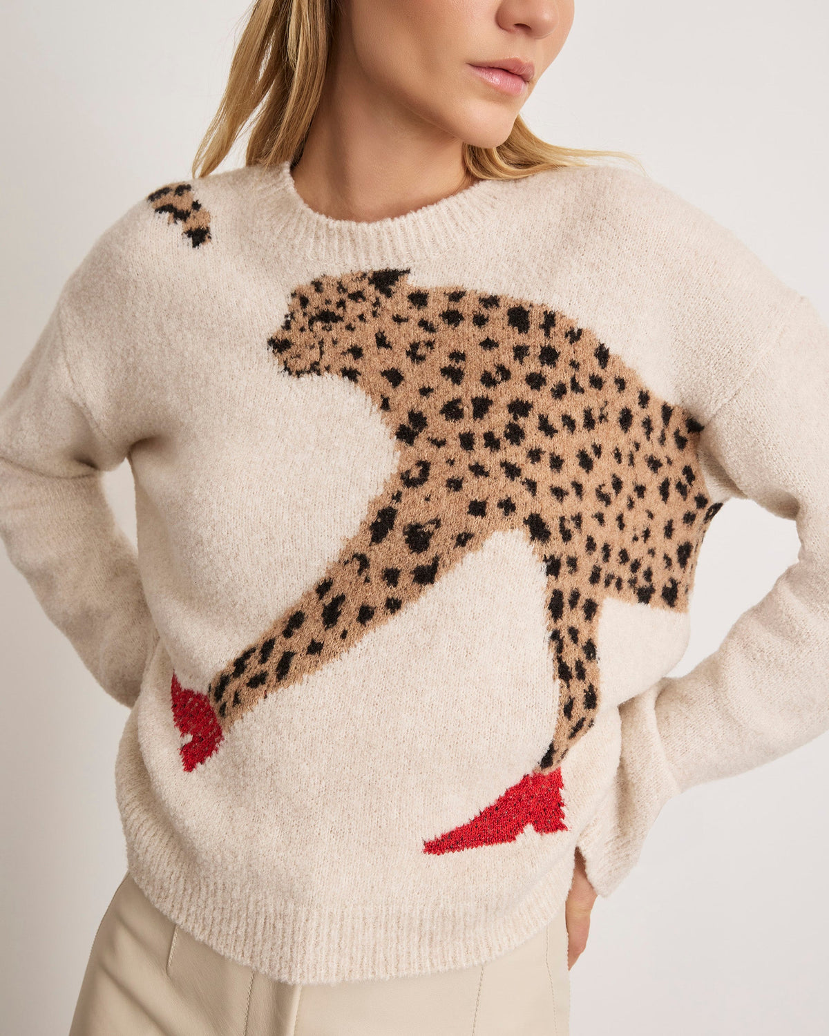 Cindy Sweater in Bone Multi