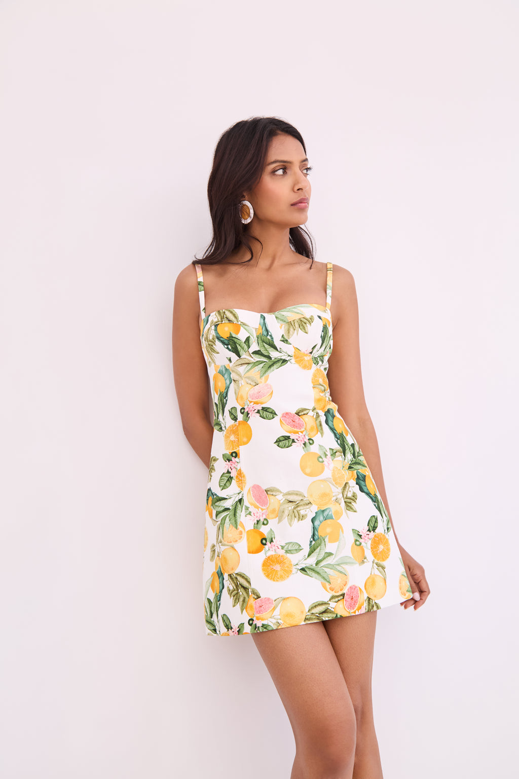 Claudine Mini Dress in Cara Cara Citrus