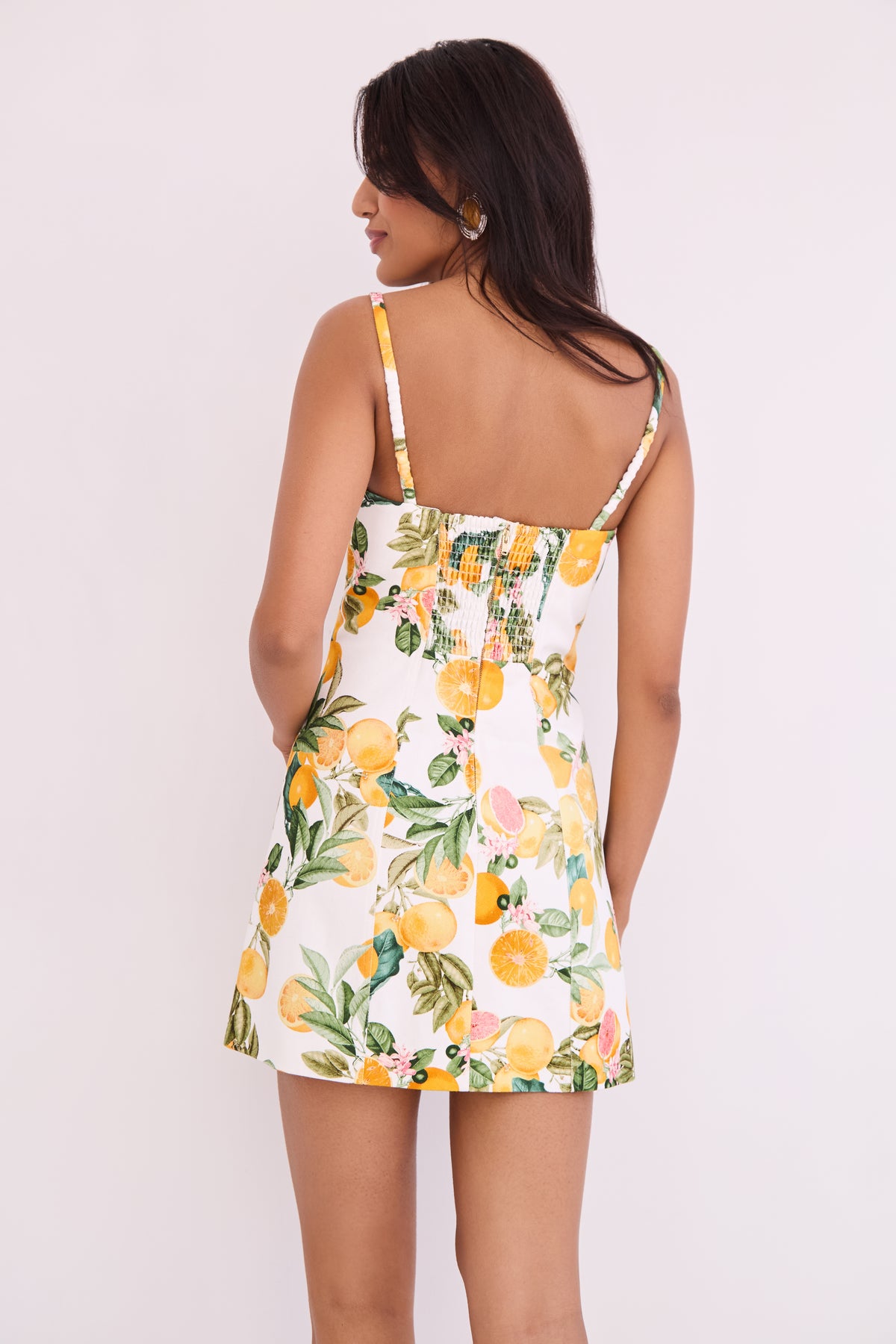 Claudine Mini Dress in Cara Cara Citrus