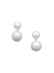 Cleo Earrings in White