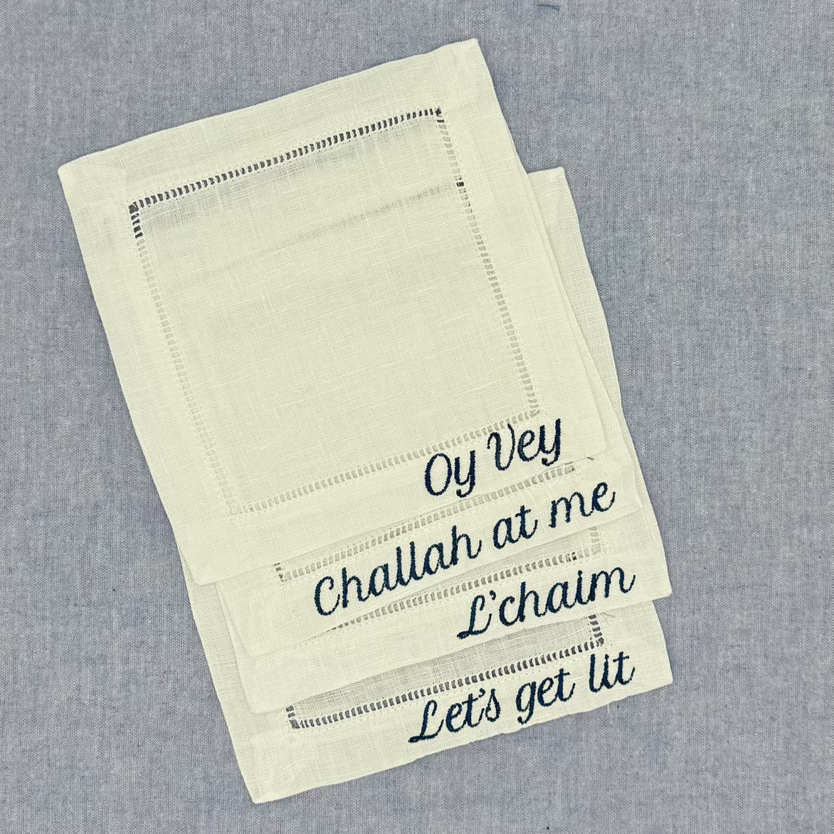 Jewish Sayings Cocktail Napkins, Set of 4