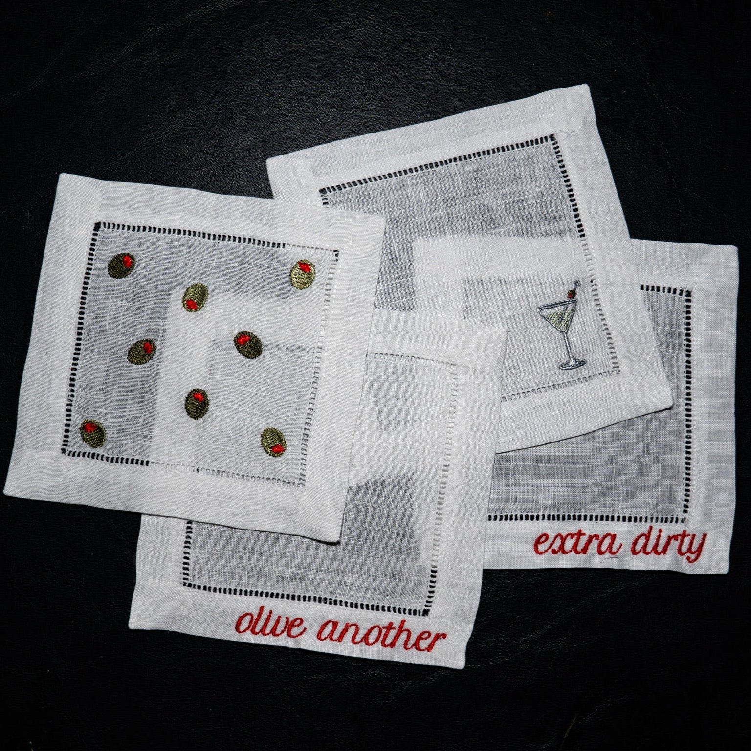 Martini Cocktail Napkins, Set of 4